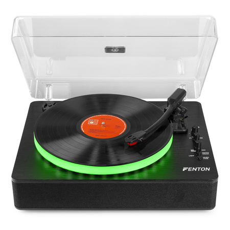 Gramofon RP162LED Fenton wejście/wyjście BT czarny+ winyl gratis