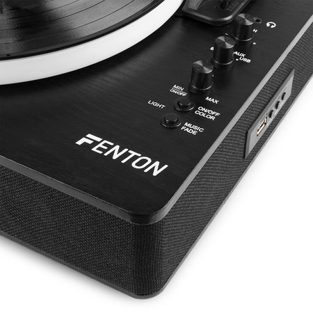 Gramofon RP162LED Fenton wejście/wyjście BT czarny+ winyl gratis