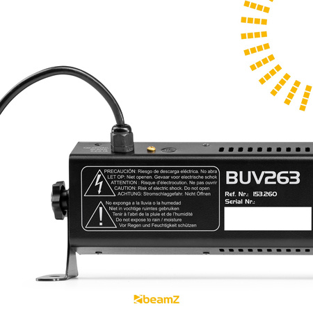 Belka BUV263 LED Blacklight Bar z 12 mocnymi diodami UV LED BeamZ