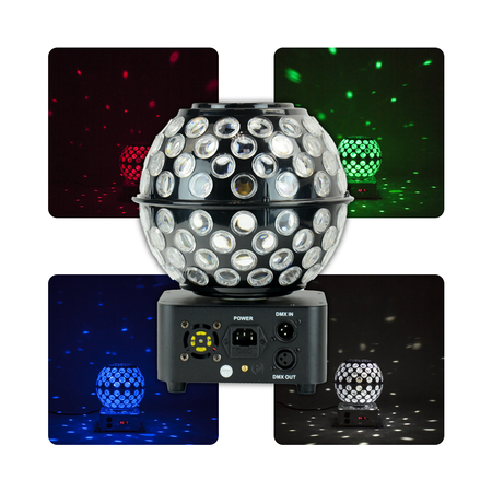 Półkula LED RGBW z efektem GOBO STARBALL-GB Ibiza Light