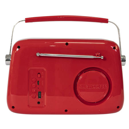 Radio FM Madison FREESOUND-VR40R BT USB akumulator czerwone