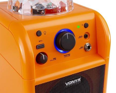 Zestaw karaoke z mikrofonem, bluetooth i efektem świetlnym Vonyx SBS50L